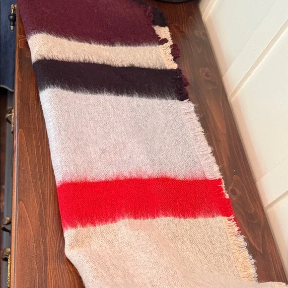 Winter Scarf Bundle Lot 6 Mixed Styles Plaid Blanket Knit Wrap - Picture 8 of 9